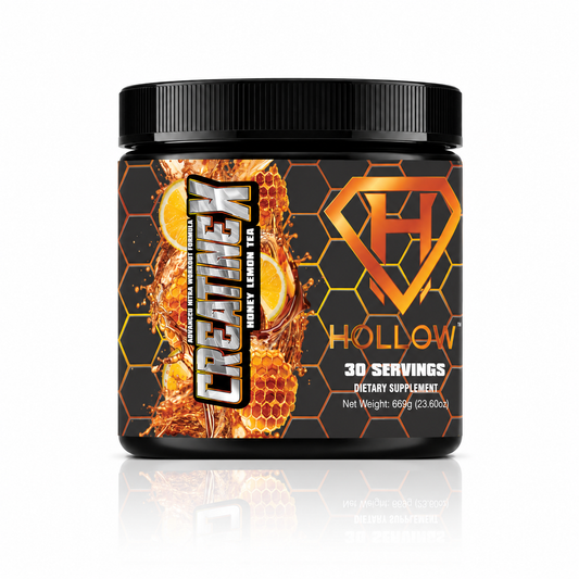 Creatine X creatine blend tub, front view – Hollow Labs
