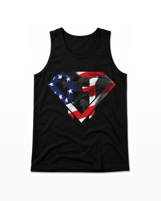 American Flag Tank - Black
