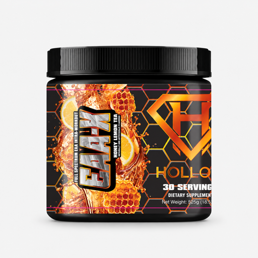 Hollow Labs Eaax supplement on a light gray background