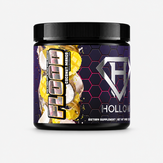 Hollow Labs Flood supplement on a light gray background