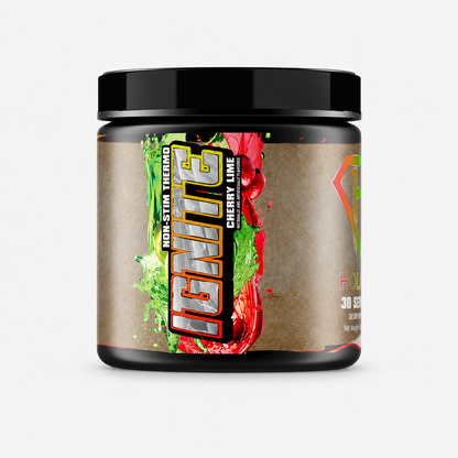 Ignite thermogenic fat burner powder, Cherry flavor, front view – Hollow Labs