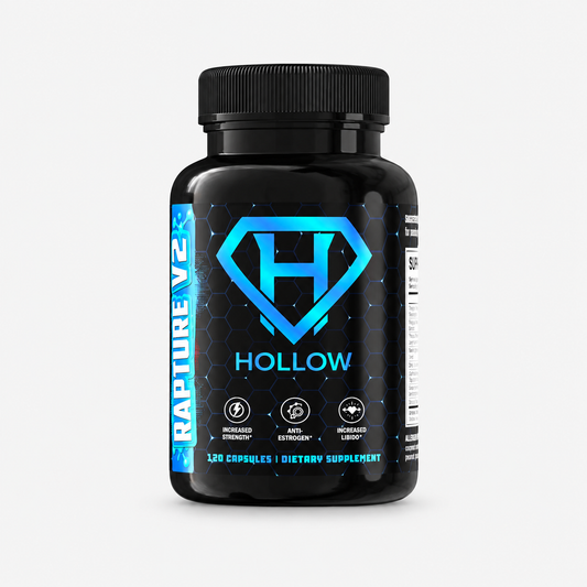 Hollow Labs Rapture supplement on a light gray background