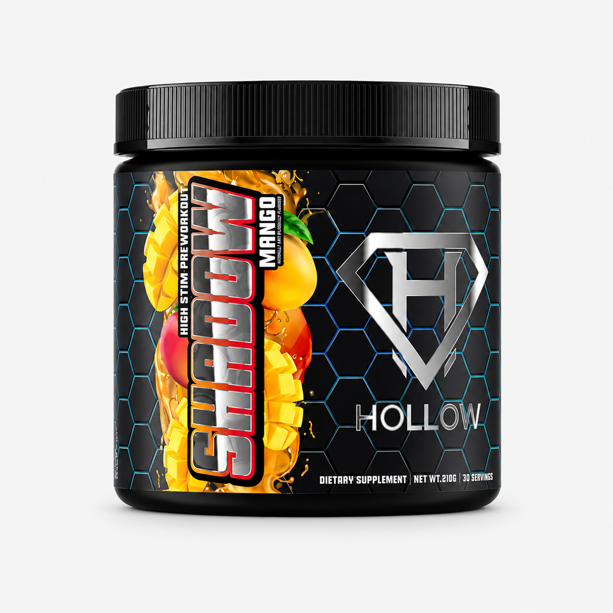 Hollow Labs shadow Mango product render