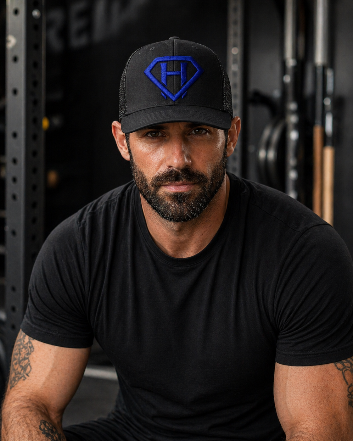 Hollow Trucker Snapback - Black
