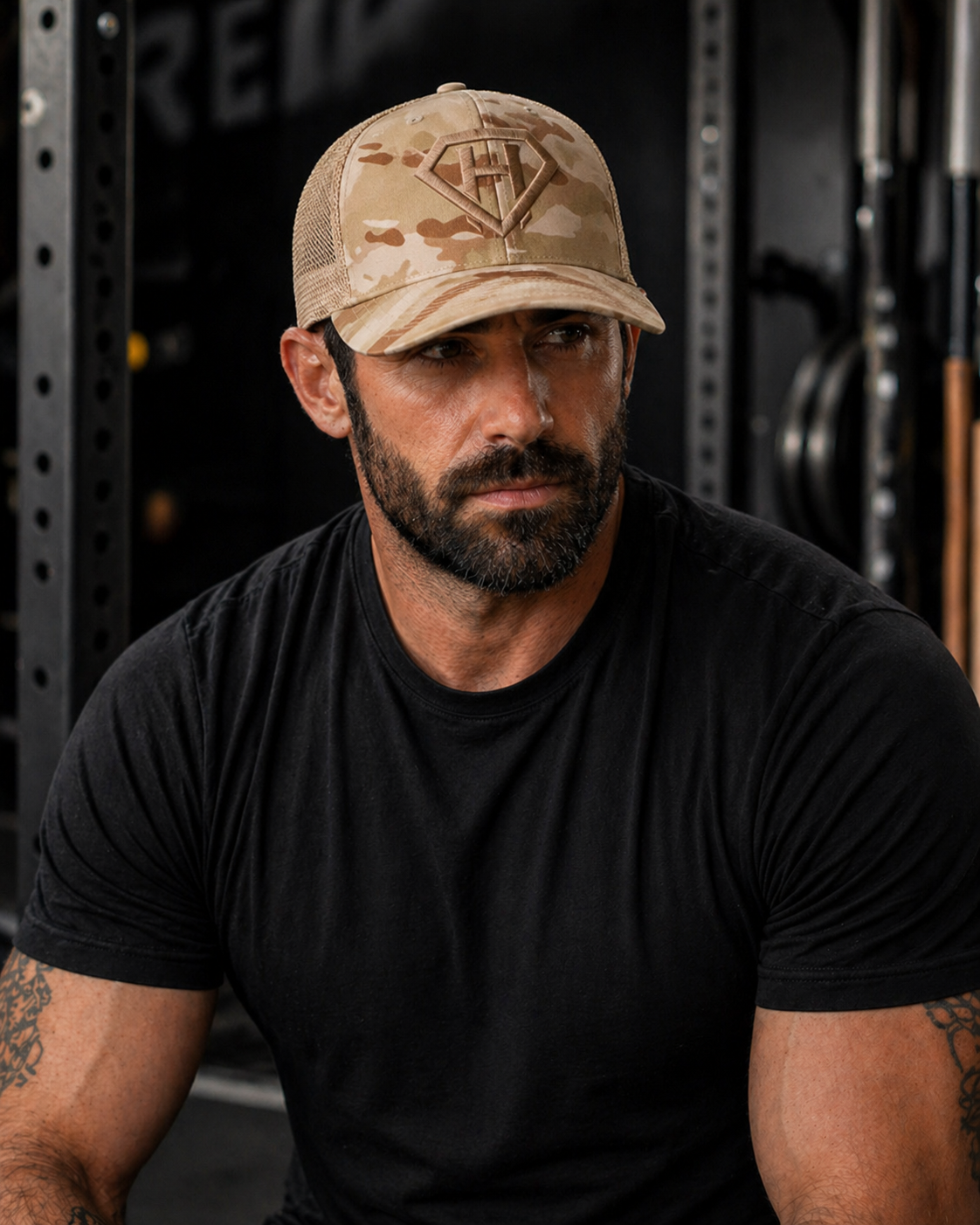 Hollow Trucker Snapback - Desert Camo